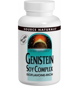 حبوب الصويا لتكبير الصدر والارداف ونحت البطن      Source Naturals, Genistein Soy Complex tablets