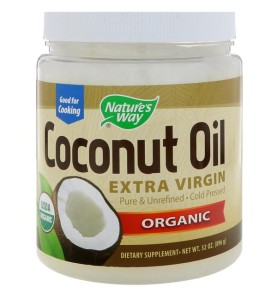 زيت جوز الهند العضوي 454 جرام      Pure Cold-Pressed Organic Extra Virgin Coconut Oil Clear 454g