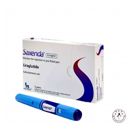 إبر التخسيس  ساكسندا 6 مجم / مل 5 قلم    Saxenda 6 mg/ ml 5 Pre-Filled Pen (Refrigerator)