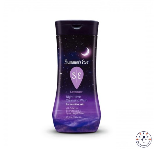 غسول مهبلي سمرز إيفي بالخزامي (اللافندر)      Summer's Eve, Lavender Night-Time Cleansing Wash, Sensitive Skin, 12 fl oz (354 ml)