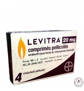 ليفترا 20 مجم 4 قرص   Levitra 20 Mg - 4 Tablets