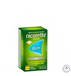 علكه نيكوريتي للإقلاع عن التدخين Nicorette gum 4 mg