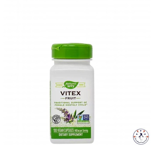 عشبة كف مريم    Nature's Way, Vitex Fruit, 400 mg, 320 Vegan Capsules