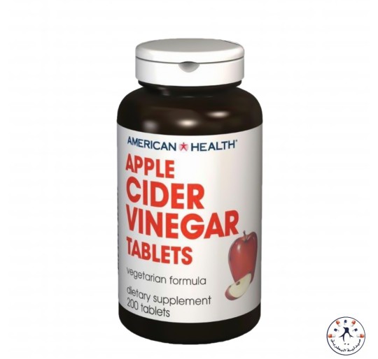 أقراص خل التفاح    American Health, Apple Cider Vinegar Tablets, 200 Tablets