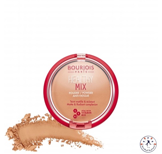 برجوا هيلثي مكس بودرة مقاومة لارهاق البشرة برونزي فاتح رقم 4     Bourjois Healthy Mix Anti-Fatigue Powder 03 Dark Beige, 11 g- 0.38 fl oz