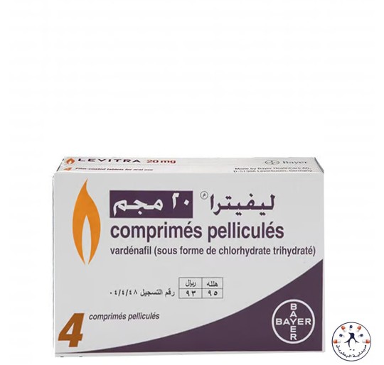 ليفترا 20 مجم 4 قرص   Levitra 20 Mg - 4 Tablets