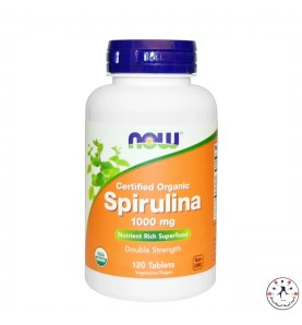 سيبرولينا 1000 مجم 120 قرص ناو Spirulina 100 mg 120 tab now