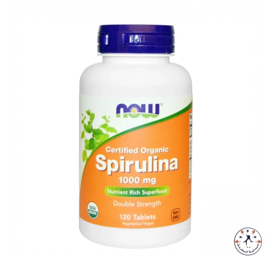 سيبرولينا 1000 مجم 120 قرص ناو Spirulina 100 mg 120 tab now