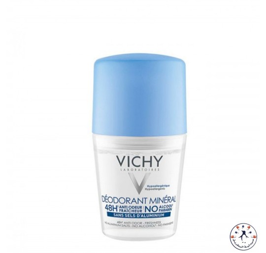 فيشي مزيل العرق معدني بدون ألمنيوم ٤٨ ساعة ٥٠ مل Vichy Deodorant Mineral Roll-On - 50 ml 