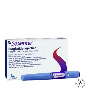 إبر التخسيس  ساكسندا 6 مجم / مل 5 قلم    Saxenda 6 mg/ ml 5 Pre-Filled Pen (Refrigerator)