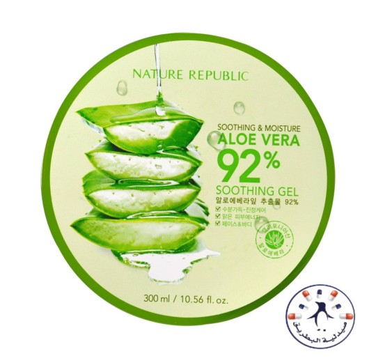 جل الصبار 300 ملل الخام     Nature Report Aloe Vera Soothing And Moisture Gel - 300ml