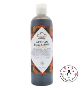 صابون أفريقي سائل بالصبار والشوفان 384 ملل     Nubian Heritage, Body Lotion, African Black Soap, 13 fl oz (384 ml)