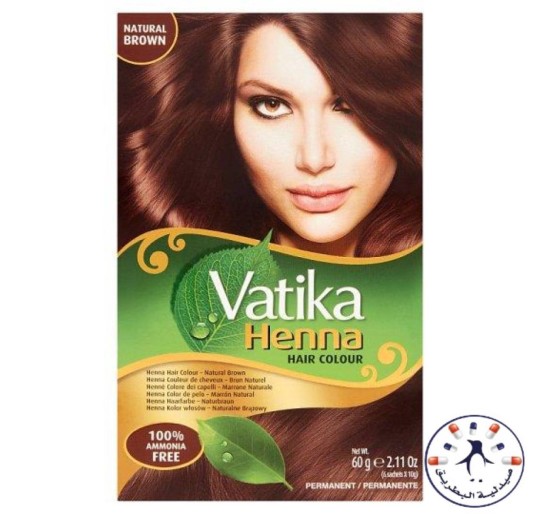 حناء فاتيكا بني طبيعي    Vatika Henna Hair Colour- Natural Brown 60gms