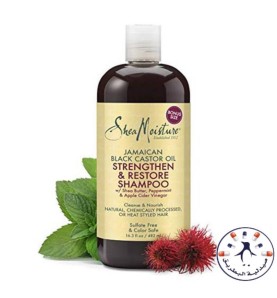 شامبو الخروع الجاميكي 384 ملل    SheaMoisture, Jamaican Black Castor Oil, Strengthen & Restore Shampoo, 13 fl oz (384 ml)