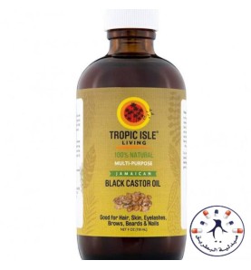 زيت الخروع الجاميكي الأسود 118 ملل    Tropic Isle Living Jamaican, 118 ml