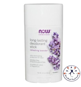 مزيل عرق ناو باللافندر    Now Foods, Solutions, Long-Lasting Deodorant Stick, Refreshing Lavender